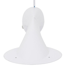 Chuveiro Elétrico Eletrônico 220V 7700w Branco Redondo com Pressurizador Optima Hydra