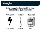 Chuveiro Eletrônico 127V (110V) 5500W Branco Duo Shower Quadra Lorenzetti