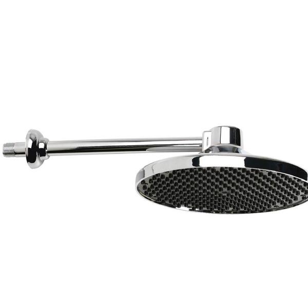 Chuveiro Frio Plástico Cromado 9" - Luconi, Opção: Cinza, Tam