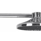 Chuveiro Frio Plástico Cromado 9" - Luconi, Opção: Cinza, Tam