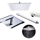 Chuveiro Inox Quadrado Suporte 20 Cm Ducha Slim Banheiro Braç