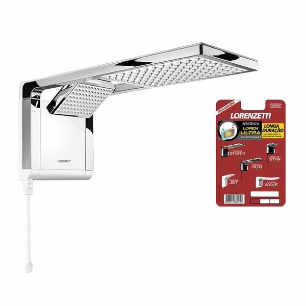 Chuveiro Lorenzetti Acqua Duo Ultra Eletrônico Branco/cromado