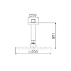 Chuveiro Lorenzetti Lorenquadra 5014 N16 De Teto Níquel - Úni