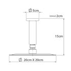 Chuveiro Lorenzetti Lorenslim Square 5013 C16 De Teto Cromada