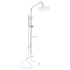 Chuveiro Luxo Aço Inox Cromado Chuveirinho Parede Externo Ban