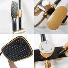 Chuveiro Luxo Aço Inox Monocomando Dourado Banheiro Agua Quen