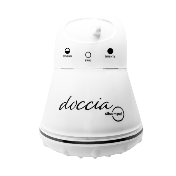 Chuveiro Multitemperatura 127V (110V) 5500W Branco Cilíndrico Doccia Dicompel