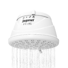 Chuveiro Multitemperatura 220V 6800W Branco Redondo Fluir 4T Zagonel