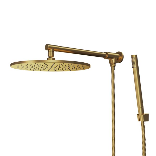 Chuveiro Parede Com Desviador Metal Atenas Gold Fani