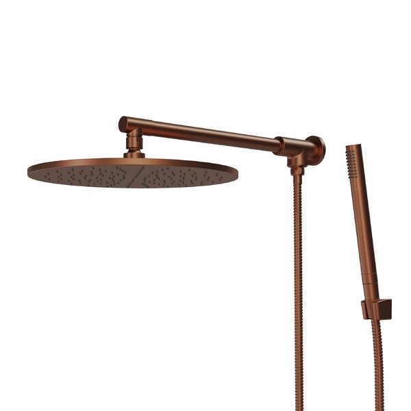 Chuveiro Parede Com Desviador Metal Atenas Rose Gold Fani