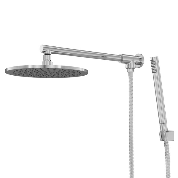 Chuveiro Parede Com Desviador Metal Safira Cromado Fani