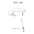 Chuveiro Parede Com Desviador Mix Cromado Fani