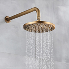 Chuveiro Parede Vintage Retrô Bronze Com Misturador Porcelana