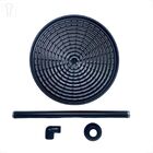 Chuveiro Piscina Cascata Aluminio Preto Pro Lazer 12