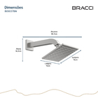 Chuveiro Quadrado 15x15 Aço Escovado