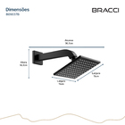 Chuveiro Quadrado 15x15 Preto