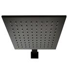 Chuveiro Quadrado Preto Fosco Lexxa Lx41b De Parede 20x20cm