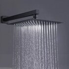 Chuveiro Quadrado Preto Inox Slim Banheiro Área Externa 20x20