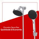 Chuveiro Redondo De Parede Com Desviador Cromado