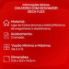 Chuveiro Redondo De Parede Com Desviador Cromado