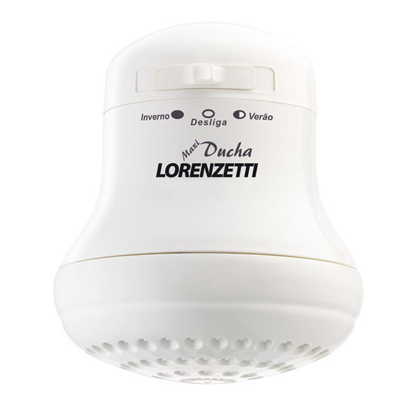 Chuveiro sem Cano Maxi Ducha 3 Temperaturas Branco 5500W 250V (220V) Lorenzetti