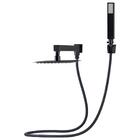 Chuveiro Slim De Parede Com Desviador Preto Fosco 20x20cm