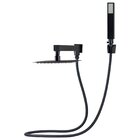 Chuveiro Slim De Parede Com Desviador Preto Fosco 20x20cm