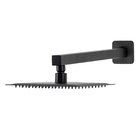 Chuveiro Slim De Parede Quadrado Preto Fosco 20x20cm