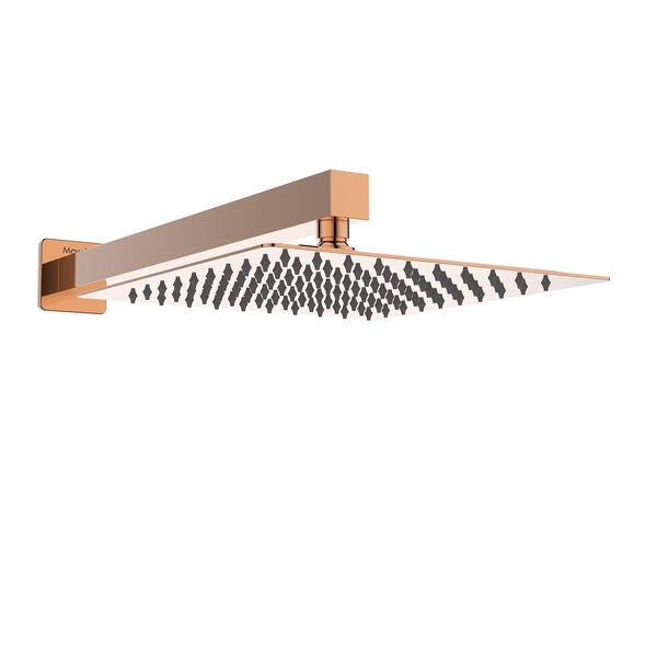 Chuveiro Slim De Parede Quadrado Rose Gold 20x20cm