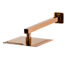 Chuveiro Slim De Parede Quadrado Rose Gold 20x20cm