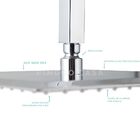 Chuveiro Teto Inox 304 Slim 30 Cm + Braço 25 Cm Mundaú - Crom