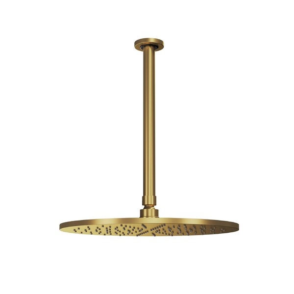 Chuveiro Teto Metal Atenas Tubo 30 Cm Gold Fani