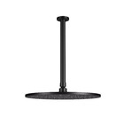 Chuveiro Teto Metal Atenas Tubo 30 Cm Preto Fosco Fani