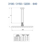 Chuveiro Teto Metal Eros Tubo 30 Cm Cromado Fani