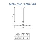 Chuveiro Teto Metal Platina Tubo 10 Cm Gold Fani