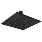 Chuveiro Teto Metal Platina Tubo 20 Cm Preto Fosco Fani