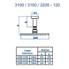 Chuveiro Teto Metal Versata Tubo 30 Cm Preto Fosco Fani