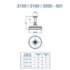 Chuveiro Teto Mix Plus Tubo 30 Cm Ouro Velho Fani
