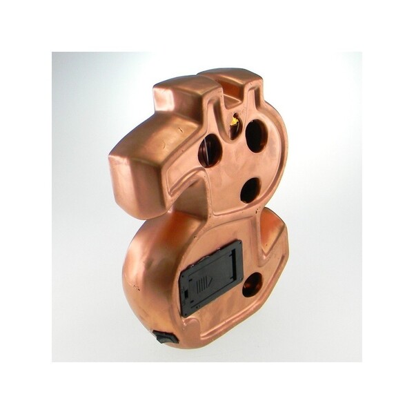 Cifrão Decorativo Para Parede De Cerâmica Luzes Led Cobre