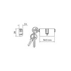 Cilindro 3000 Com 54,5mm Oxidado Verniz Os Zamak Imab