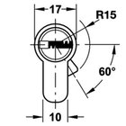 Cilindro Duplo Escovado 62mm Com Chave Computadorizada