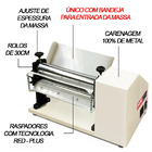 Cilindro Elétrico Laminador Sovador De Massas Pizza Standart