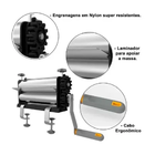 Cilindro Laminador De Massas Manual Sova Master Cromado 28cm