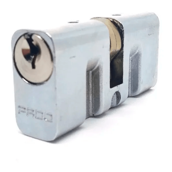 Cilindro Miolo Para Fechadura Pado Original 55 Mm Prateado