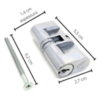 Cilindro Miolo Tambor Aliança Longo Original Cromado