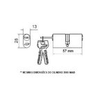 Cilindro Miolo Tambor Imab 3800 Cromado -igual Cilindro 3000