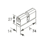 Cilindro Pado 74mm Tradicional Preto