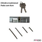 Cilindro Pado Tradicional Para Fechadura 90mm Cromado