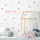 Cílios Decorativo Madeira Mdf 15cm - Rosa