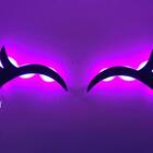 Cílios Luminária Em Mdf Led Rosa